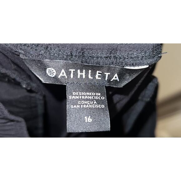 Athleta Hiking Pants Zip Off Legs Nylon Women Black Size 16 Utility Work Cargo - Picture 9 of 10
